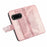 For Natural AI Phone Case with Strap Butterfly Pattern PU Leather Wallet Phone Cover - Rose Gold - 4