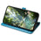 For Natural AI Phone Case Flip Wallet Leather Phone Cover with Cute Cat Dog Pattern - Blue - 3