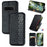For Natural AI Phone Case Rhombus Imprint PU Leather Wallet Phone Cover - Black - 1