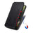 For Natural AI Phone Case Rhombus Imprint PU Leather Wallet Phone Cover - Black - 4