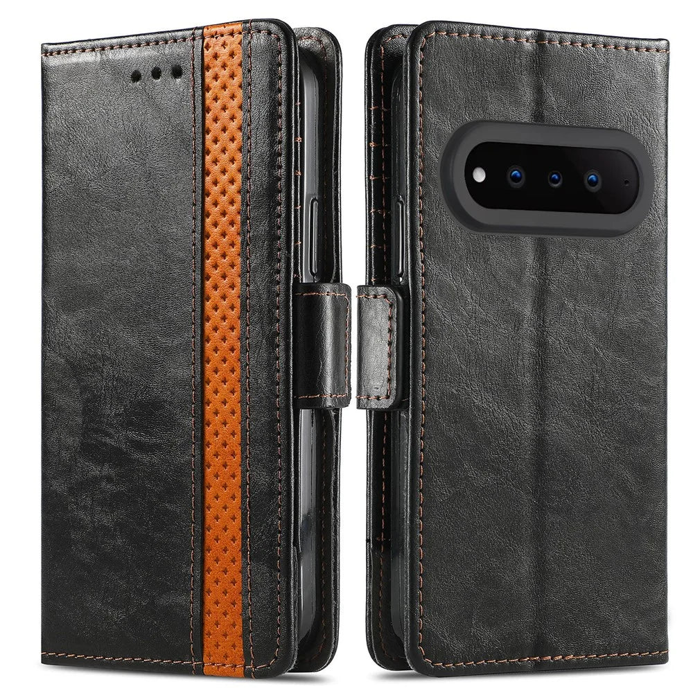 CASENEO For Natural AI Phone Phone Cases PU Leather Cover Stand with RFID Blocking Wallet - Black - 1