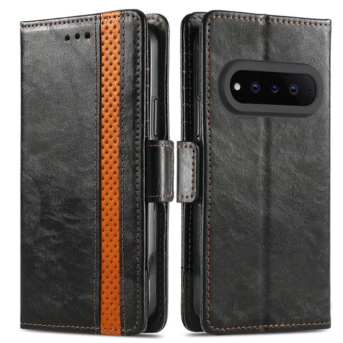 CASENEO For Natural AI Phone Phone Cases PU Leather Cover Stand with RFID Blocking Wallet - Black - 1