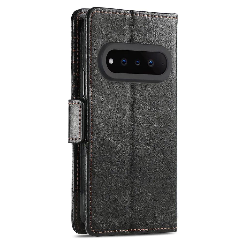 CASENEO For Natural AI Phone Phone Cases PU Leather Cover Stand with RFID Blocking Wallet - Black - 6