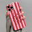 For iPhone 13 Pro Case Colorful Stripe Pattern Shockproof Hard PC Phone Cover - Letter - 1