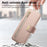 For Samsung Galaxy S26+ Case RFID Blocking Detachable Magnetic Leather Phone Cover with Ring Holder - Pink - 4