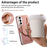 For Samsung Galaxy S26+ Case RFID Blocking Detachable Magnetic Leather Phone Cover with Ring Holder - Pink - 7