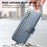 For Samsung Galaxy A37 5G Case RFID Blocking Detachable Magnetic Leather Phone Cover with Ring Holder - Blue - 4