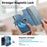 For Samsung Galaxy A37 5G Case RFID Blocking Detachable Magnetic Leather Phone Cover with Ring Holder - Blue - 6