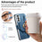 For Samsung Galaxy A37 5G Case RFID Blocking Detachable Magnetic Leather Phone Cover with Ring Holder - Blue - 7