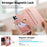For OnePlus 15 5G Case RFID Blocking Detachable Magnetic Leather Phone Cover with Ring Holder - Pink - 6