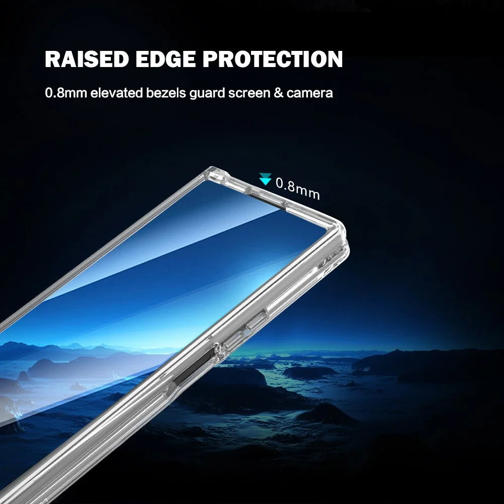 LEREACH TOC Series for Samsung Galaxy Z Fold8 Ultra Magnetic Case TPU + Acrylic Phone Cover - Transparent - 6
