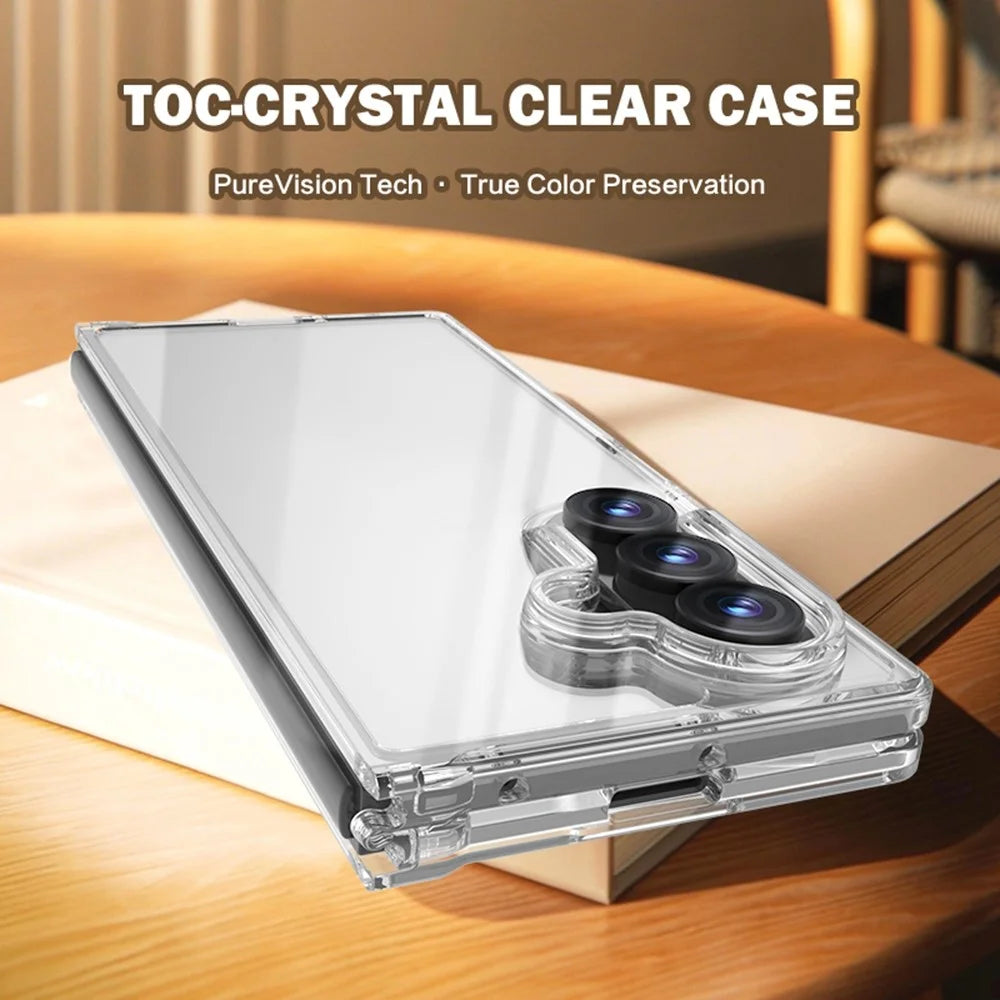 LEREACH TOC Series for Samsung Galaxy Z Fold8 Ultra Case TPU + Acrylic Phone Cover - Transparent - 3