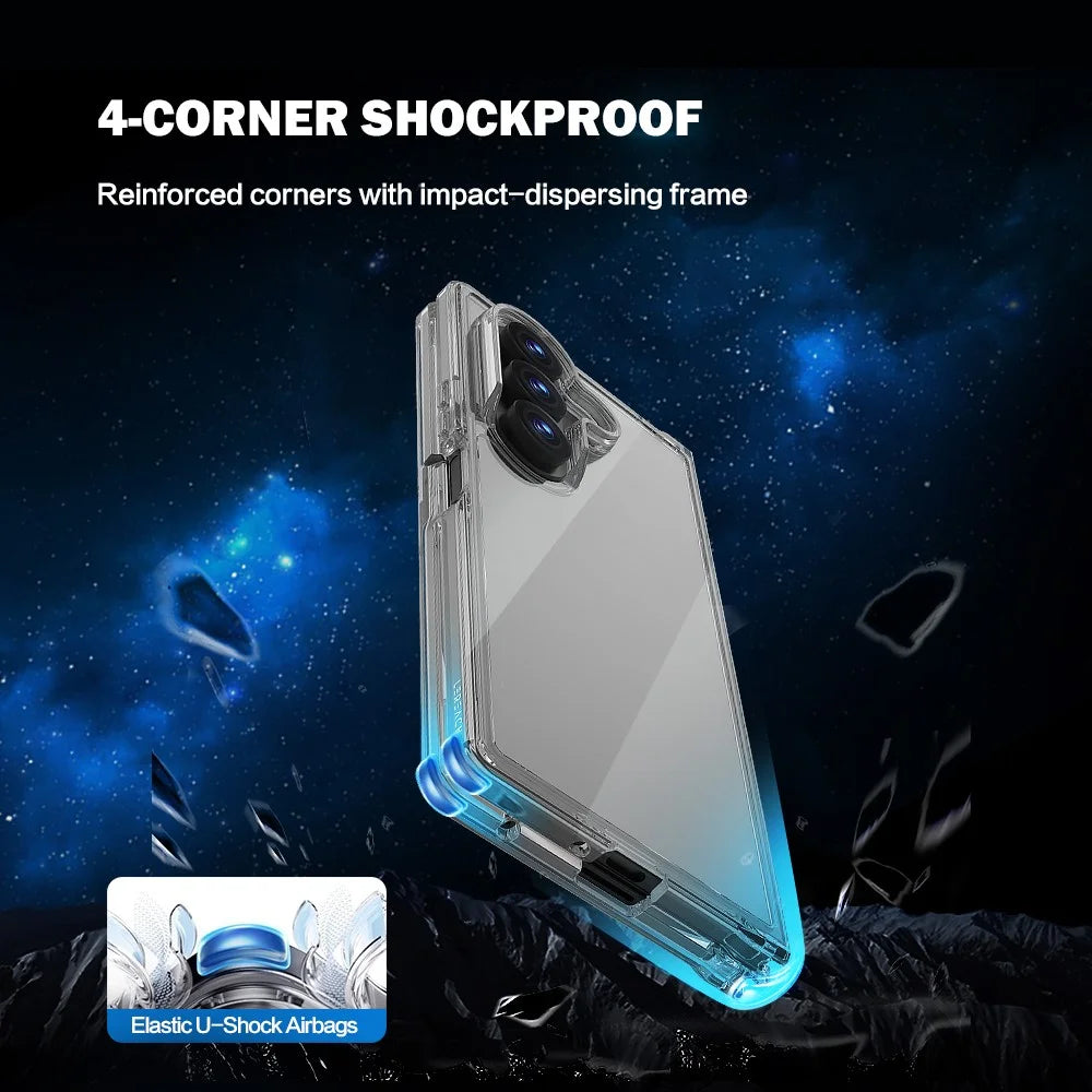 LEREACH TOC Series for Samsung Galaxy Z Fold8 Ultra Case TPU + Acrylic Phone Cover - Transparent - 5