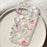 For iPhone 13 Pro Max Case Floral Starfish Shell Pattern Clear TPU Protective Phone Cover - Pink - 2