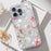 For iPhone 13 Pro Max Case Floral Starfish Shell Pattern Clear TPU Protective Phone Cover - Pink - 3