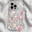 For iPhone 13 Pro Max Case Floral Starfish Shell Pattern Clear TPU Protective Phone Cover - Pink - 4