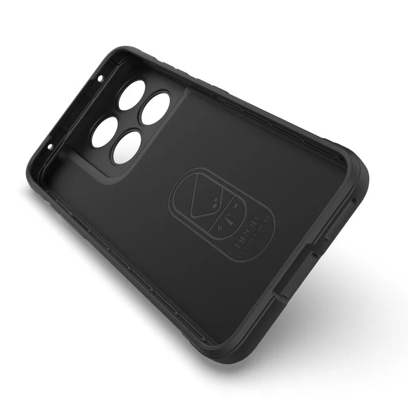 WANLONFENG for Motorola Edge 70 Pro 5G TPU Case  HD Series Anti Slip Phone Cover with Tempered Glass - Black - 4