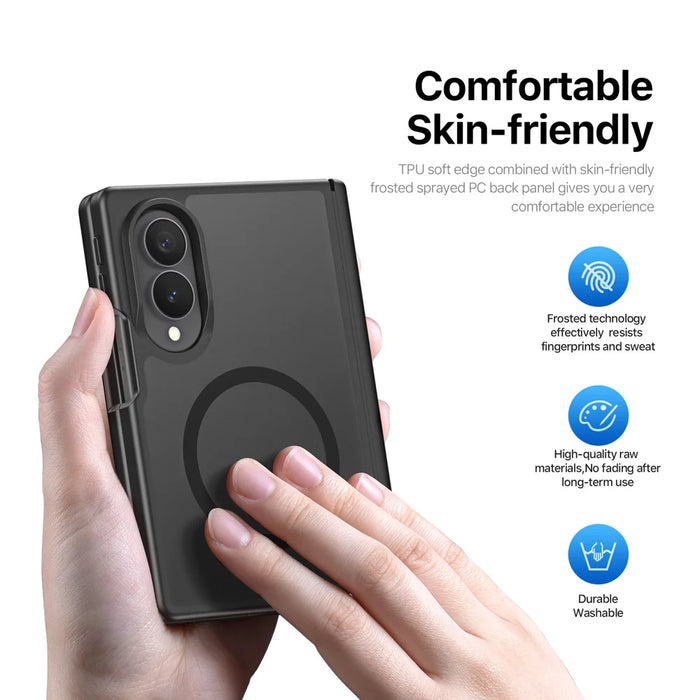 DUX DUCIS for Samsung Galaxy Z Fold8 Magnetic Case  Yind Series PC+TPU Phone Cover - Black - 5