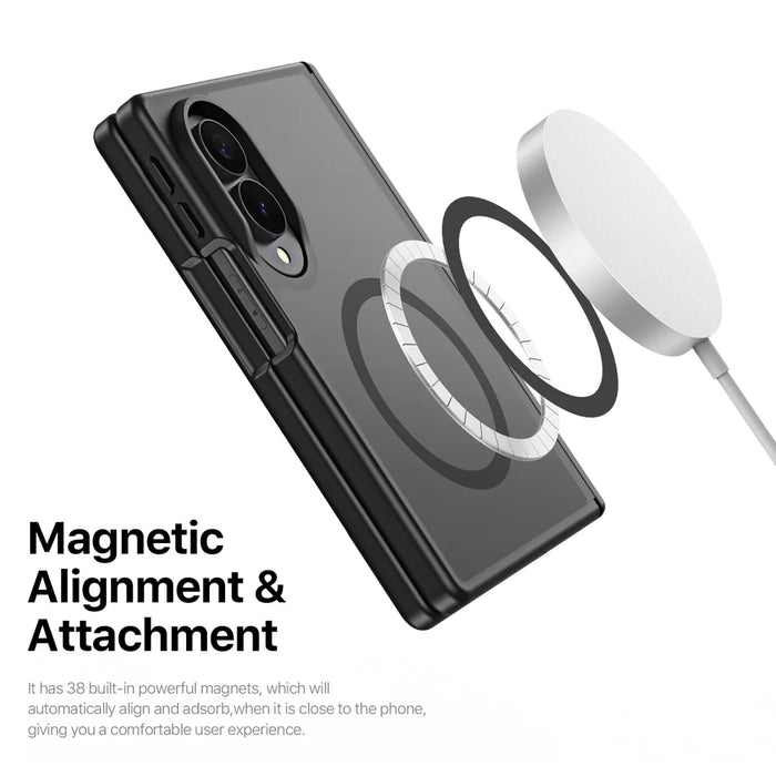DUX DUCIS for Samsung Galaxy Z Fold8 Magnetic Case  Yind Series PC+TPU Phone Cover - Black - 6