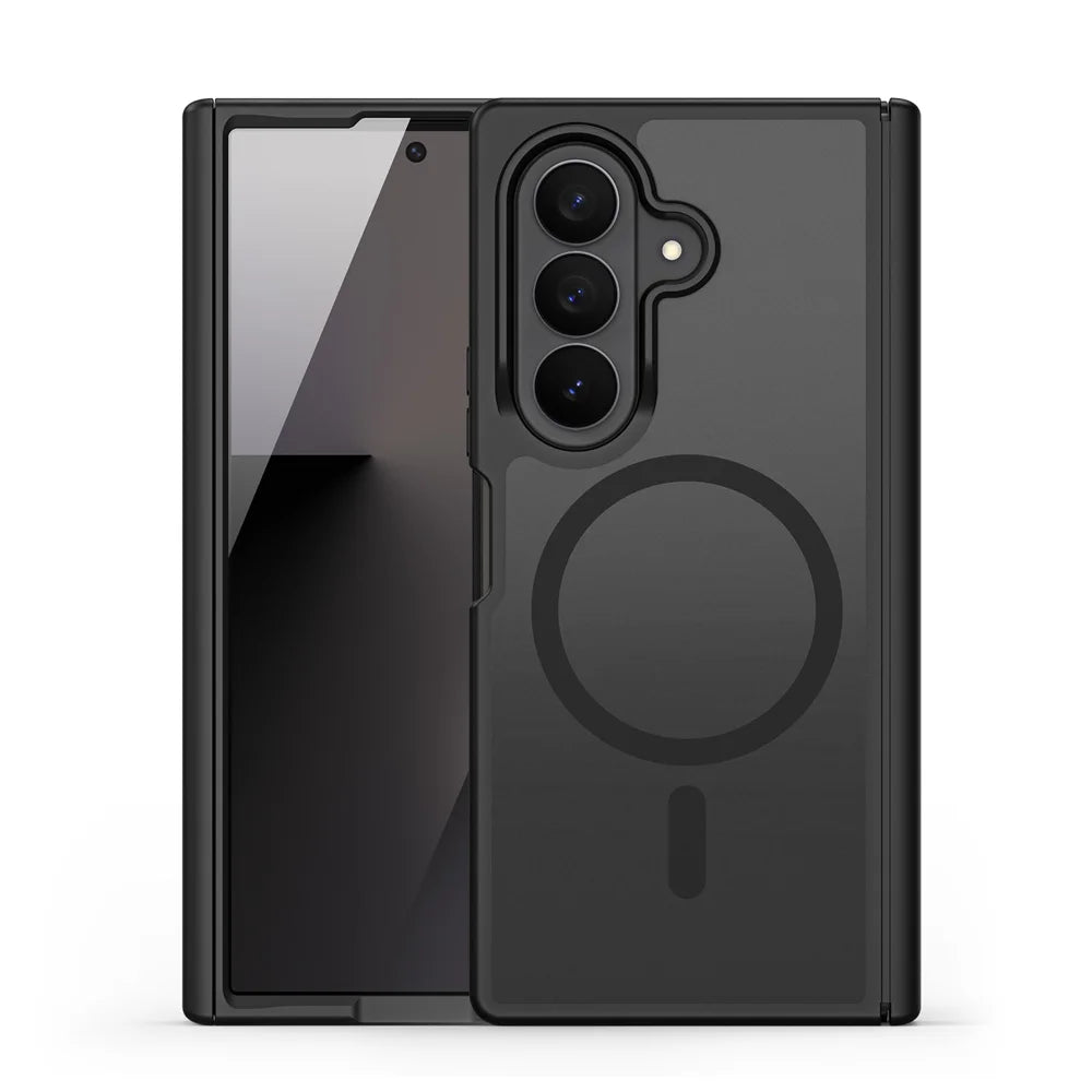 DUX DUCIS for Samsung Galaxy Z Fold8 Ultra / Z Fold7 5G Magnetic Case  Yind Series PC+TPU Phone Cover - Black - 2