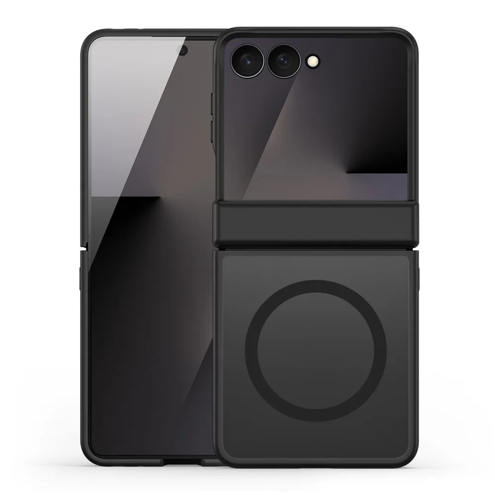 DUX DUCIS for Samsung Galaxy Z Flip8 Magnetic Case  Yind Series PC+TPU Phone Cover - Black - 2