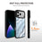 EYCASE for iPhone 17 Pro Magnetic Case Marble Pattern TPU + Acrylic Shockproof Phone Cover - Blue Gold Sand Marble Pattern - 2