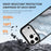 EYCASE for iPhone 17 Pro Magnetic Case Marble Pattern TPU + Acrylic Shockproof Phone Cover - Blue Gold Sand Marble Pattern - 4