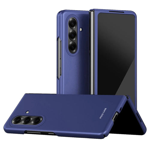 For Samsung Galaxy Z Fold8 Ultra Case Hard PC Electroplating Micro Frosted Protective Cover - Sapphire - 1