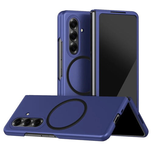 For Samsung Galaxy Z Fold8 Ultra Magnetic Case Skin-Touch Matte Hard PC Phone Cover - Sapphire - 1