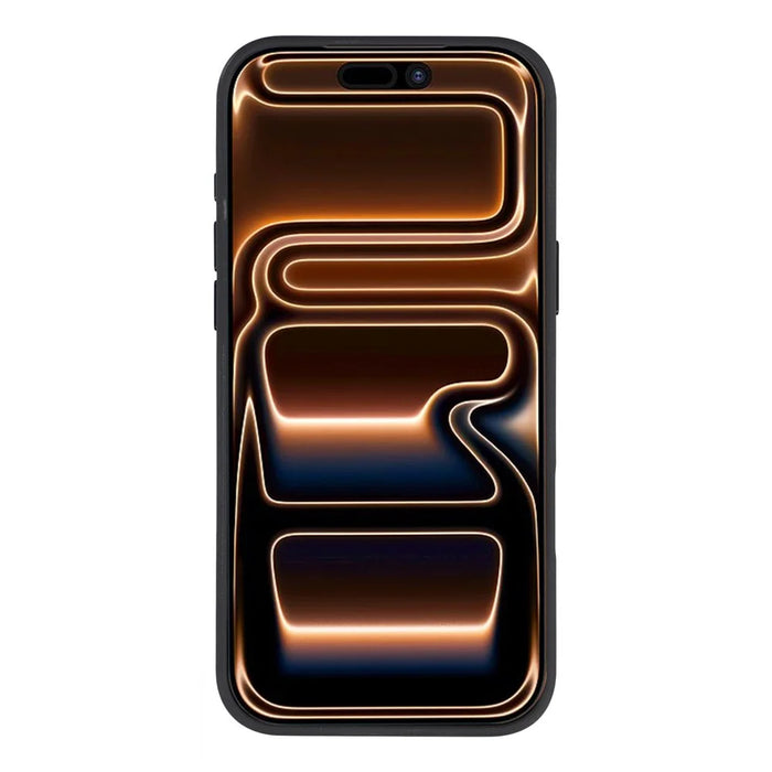 X-LEVEL For iPhone 17 Pro Max Magnetic Case Herringbone Pattern Leather + PC + TPU Phone Cover - Black - 3