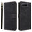 For TECNO Spark 50 5G Case Wallet RFID Blocking PU Leather Phone Cover Stand with Strap - Black - 1