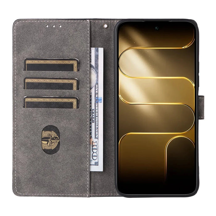For TECNO Spark 50 5G Case Wallet RFID Blocking PU Leather Phone Cover Stand with Strap - Black - 2