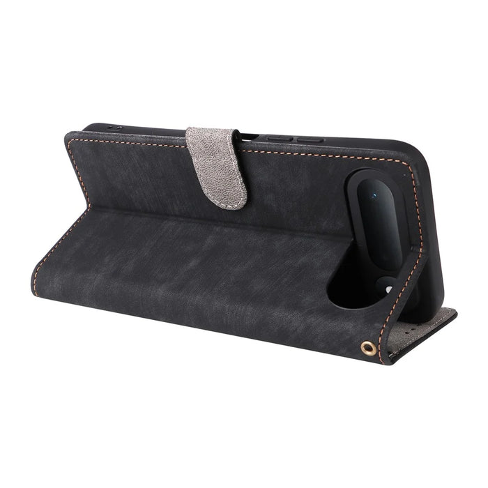 For TECNO Spark 50 5G Case Wallet RFID Blocking PU Leather Phone Cover Stand with Strap - Black - 5