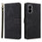 For Infinix GT 50 Pro 5G Case Wallet RFID Blocking PU Leather Phone Cover Stand with Strap - Black - 1