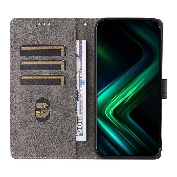 For Infinix GT 50 Pro 5G Case Wallet RFID Blocking PU Leather Phone Cover Stand with Strap - Black - 2