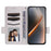 For ZTE nubia Neo 5 Pro 5G Case Litchi Texture Wallet Leather Phone Cover with Wrist Strap - White - 2