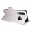 For ZTE nubia Neo 5 Pro 5G Case Litchi Texture Wallet Leather Phone Cover with Wrist Strap - White - 4