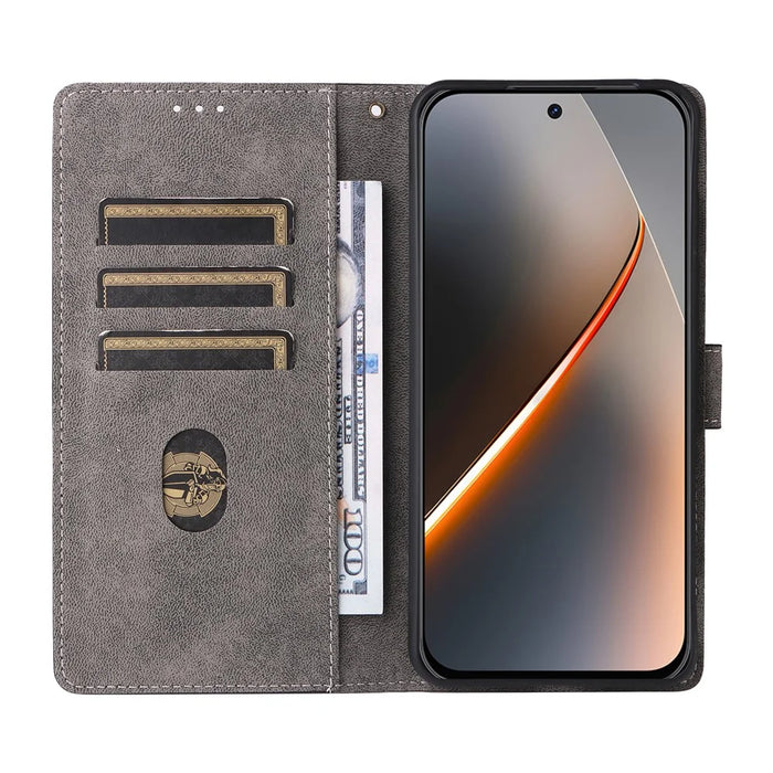 For ZTE nubia Neo 5 Pro 5G Case Wallet RFID Blocking PU Leather Phone Cover Stand with Strap - Black - 2