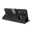 For ZTE nubia Neo 5 Pro 5G Case Wallet RFID Blocking PU Leather Phone Cover Stand with Strap - Black - 5