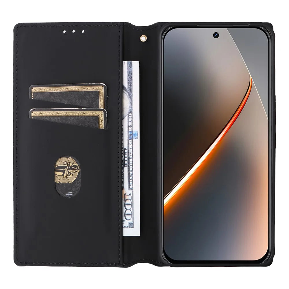 For ZTE nubia Neo 5 Pro 5G Case Wallet Rhombus Imprinted PU Leather Phone Cover - Silver - 2
