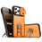 For iPhone 17 Pro Max Case with Slide Camera Cover Kickstand PC + TPU Protective Phone Shell - Orange - 1