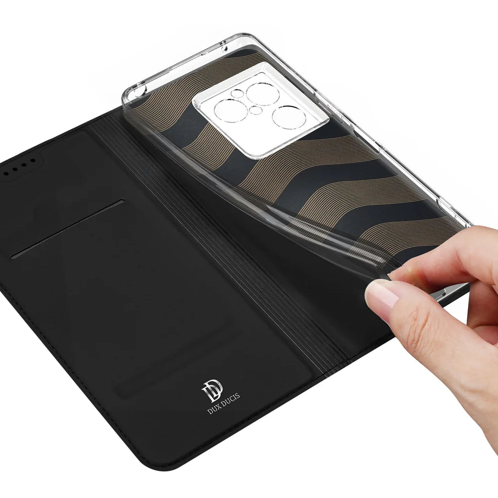 DUX DUCIS for Sony Xperia 1 VIII Case  Skin Pro Series Leather Stand Cover Card Holder - Black - 7