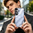 EYCASE for Samsung Galaxy S26 Magnetic Case Marble Pattern TPU + Acrylic Shockproof Phone Cover - Blue Gold Sand Marble Pattern - 5
