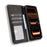 For Oukitel C17 Leather Case Wallet Stand Retro Texture Phone Cover - Black - 6