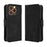 For Oukitel C17 Leather Case Phone Wallet Cover with Multiple Card Slots - Black - 1