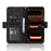 For Oukitel C17 Leather Case Phone Wallet Cover with Multiple Card Slots - Black - 5