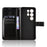 For Blackview Wave 10 PU Leather Case with Strap Crazy Horse Texture Phone Wallet Cover - Black - 4