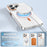 For iPhone 14 Pro Clear Magnetic Case PC Anti Drop Phone Back Cover Compatible with MagSafe - Orange - 3