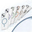 For iPhone 15 Plus Clear Magnetic Case PC Anti Drop Phone Back Cover Compatible with MagSafe - Orange - 7