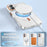For iPhone 16 Plus Clear Magnetic Case PC Anti Drop Phone Back Cover Compatible with MagSafe - Orange - 3